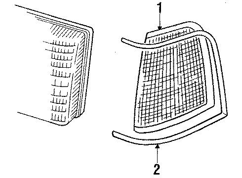 1989 Audi 200 Side Marker Lamps