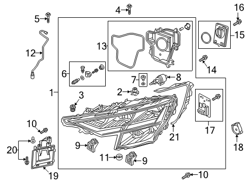 2023 Audi RS Q8 Headlamp Components