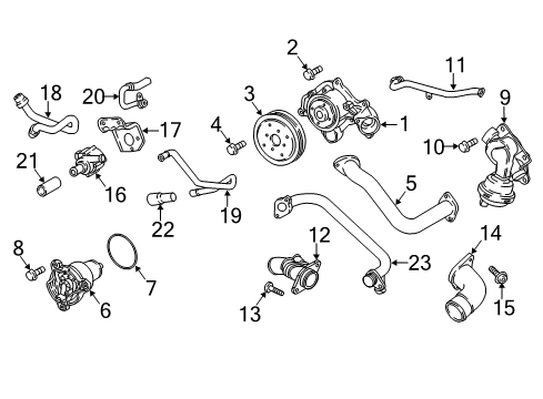 2021 Audi S4 Water Pump