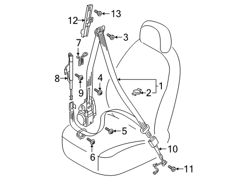 2022 Audi e-tron Quattro Front Seat Belts