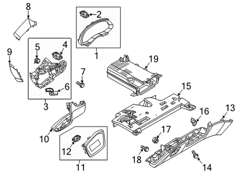 2023 Audi RS6 Avant Instrument Panel Diagram 2