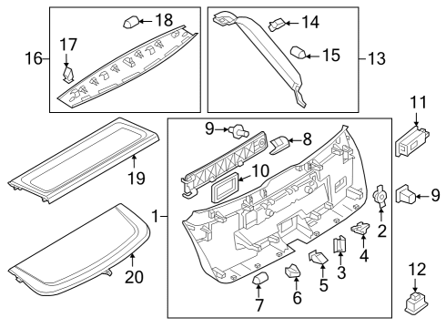 2024 Audi Q8 e-tron Sportback Interior Trim - Lift Gate