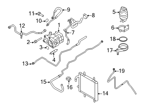 2012 Audi R8 P/S Pump & Hoses, Steering Gear & Linkage Diagram 2