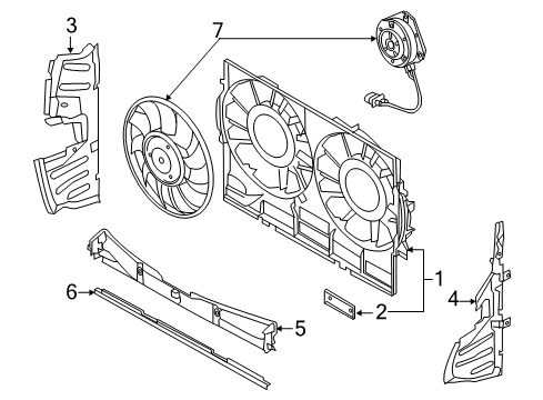 2015 Audi S8 Cooling System, Radiator, Water Pump, Cooling Fan