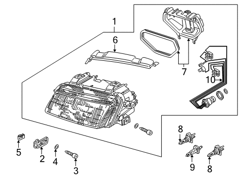 1996 Audi A4 Bulbs