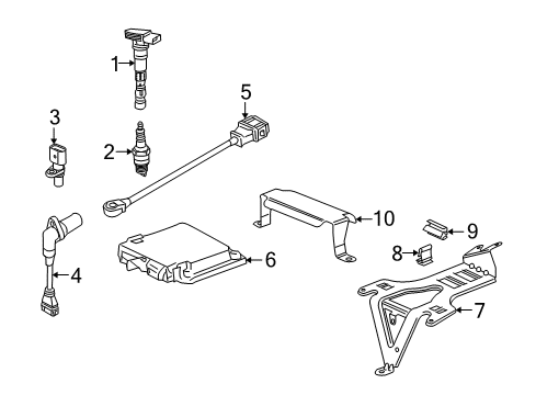 2009 Audi Q7 Instruments & Gauges Diagram 3