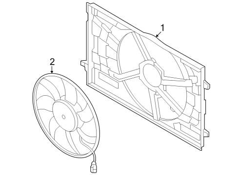 2024 Audi Q8 e-tron Cooling Fan