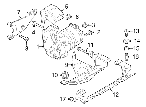 2024 Audi Q8 e-tron A/C Compressor