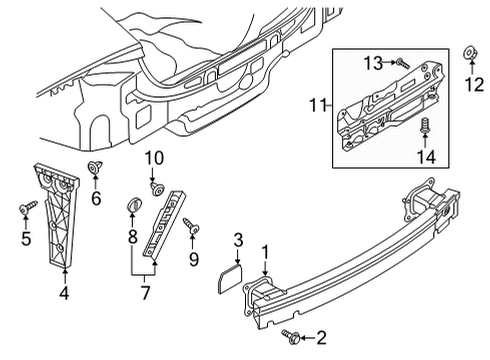 2022 Audi RS7 Sportback Bumper & Components - Rear