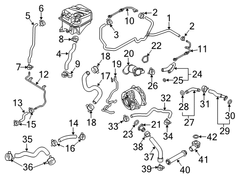 2014 Audi R8 Temperature Sensor Clamp Diagram for N-909-265-01