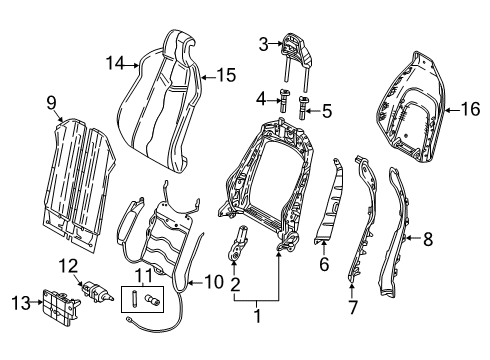 2023 Audi S4 Power Seats Diagram 3