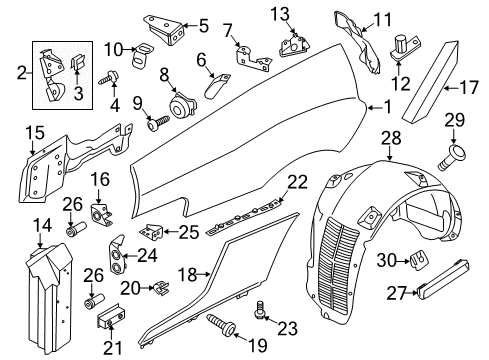 2015 Audi R8 Quarter Panel & Components