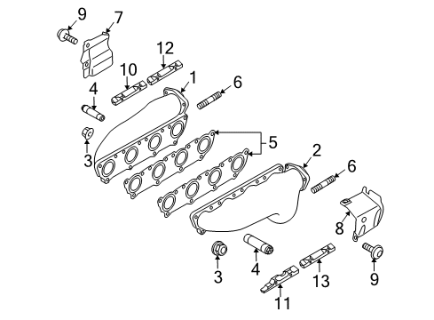 2010 Audi S5 Exhaust Manifold