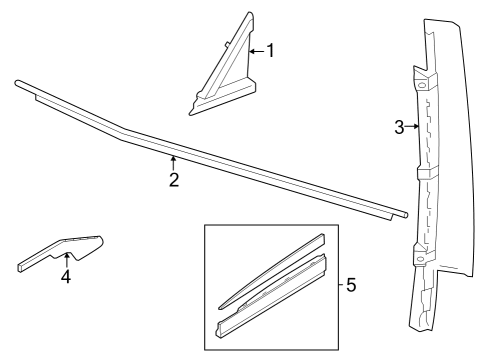 2024 Audi Q4 e-tron Exterior Trim - Front Door