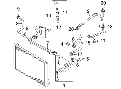 2009 Audi A8 Quattro Hoses, Lines & Pipes Diagram 2