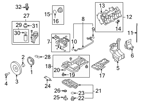 2010 Audi R8 Air Filter Diagram for 420-133-843-B