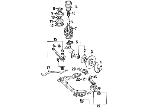 1991 Audi 100 Quattro Front Brakes