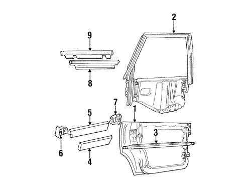 1992 Audi 80 Quattro Rear Door