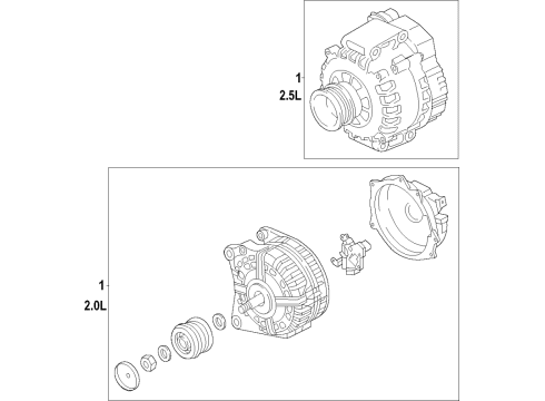 2018 Audi TT RS Quattro Alternator