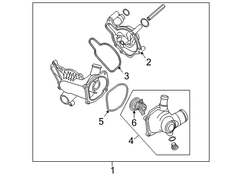 2010 Audi A8 Quattro Water Pump