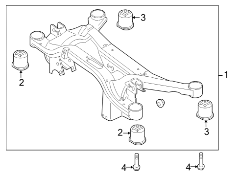 2023 Audi RS3 Suspension Mounting - Rear