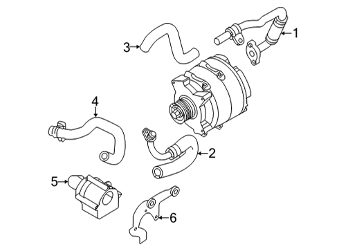 2021 Audi RS6 Avant Hoses, Lines & Pipes