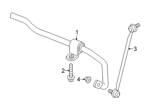 2022 Audi Q3 Stabilizer Bar & Components - Front