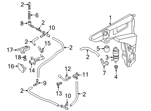 2023 Audi A7 Sportback Washer Components