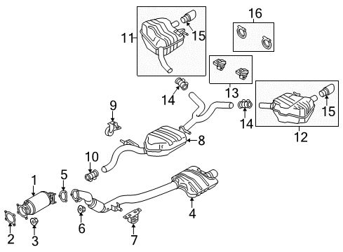 2014 Audi A6 Exhaust Components