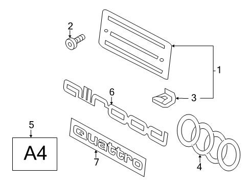 2017 Audi A4 allroad Exterior Trim - Lift Gate