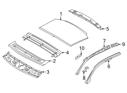 2016 Audi S3 Roof & Components