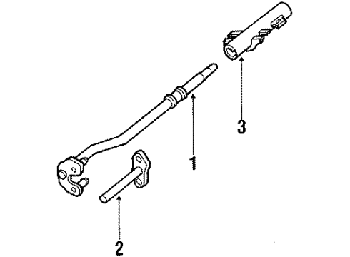 1986 Audi 4000 Quattro Steering Column & Wheel