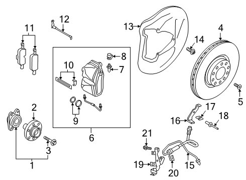 2019 Audi A6 Quattro Modulator Valve Diagram for 4N0-907-379-AC-REP