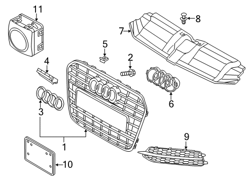 2014 Audi S6 Grille & Components