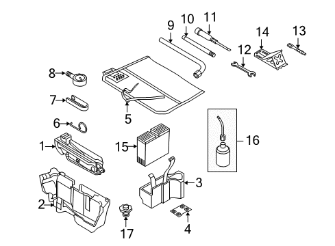 2010 Audi Q5 Jack & Components