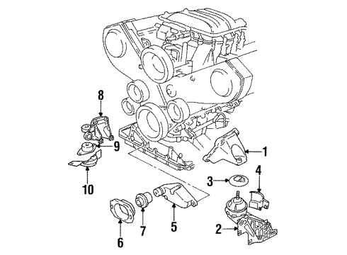 1994 Audi 90 Quattro Engine Mounting