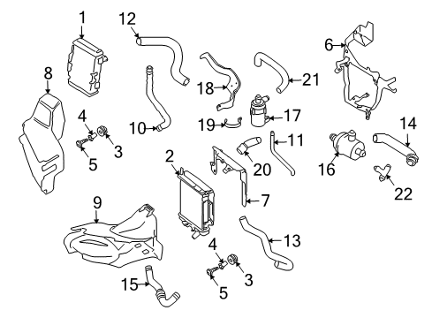 2004 Audi Allroad Quattro Lower Hose Diagram for 4Z7-121-058-B