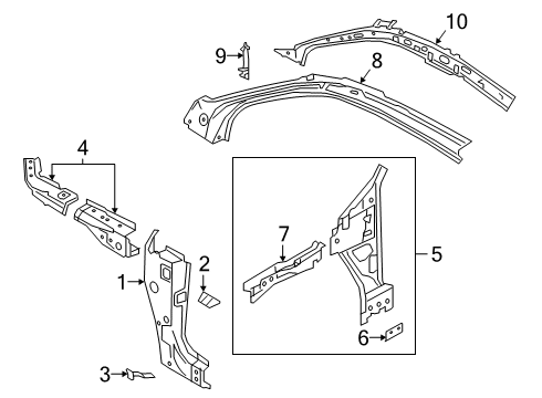 2022 Audi Q3 Hinge Pillar