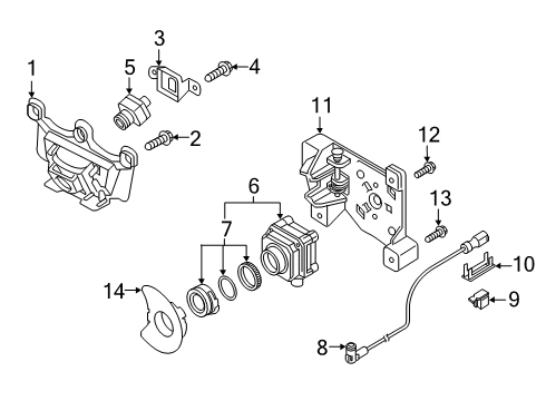 2019 Audi e-tron Quattro Parking Aid Diagram 1