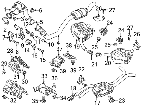 2017 Audi A7 Quattro Exhaust Components