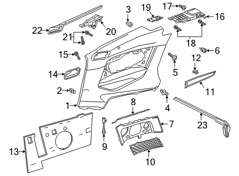 2018 Audi S5 Led Unit Diagram for 8W0-947-356-E