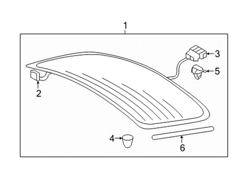 2022 Audi RS5 Sportback Glass - Lift Gate