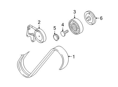 2011 Audi S6 Belts & Pulleys