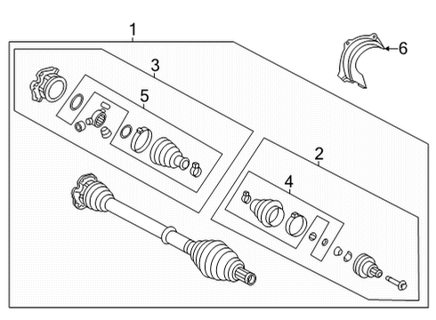 2022 Audi RS7 Sportback Drive Axles - Front