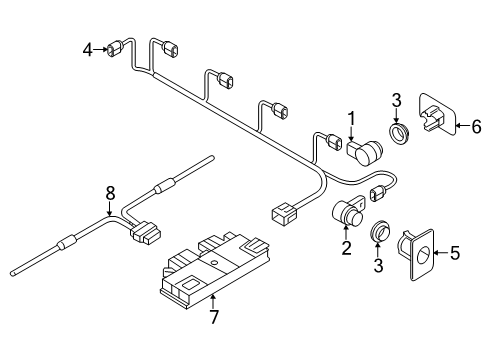 2023 Audi Q7 Electrical Components - Rear Bumper