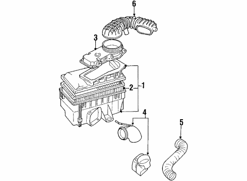 1992 Audi 80 Quattro Air Inlet