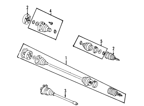 2006 Audi TT Front Axle Shafts & Joints, Drive Axles