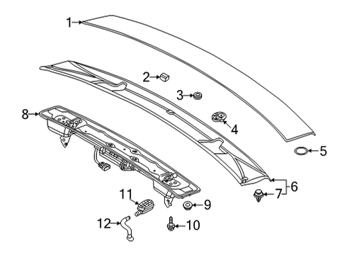 2022 Audi RS7 Sportback Rear Spoiler