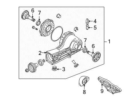 2004 Audi S4 Axle & Differential - Rear