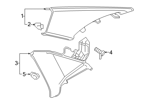 2021 Audi S4 Interior Trim - Quarter Panels